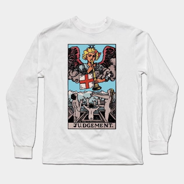 Tarot Card - The Judgment Long Sleeve T-Shirt by ghjura